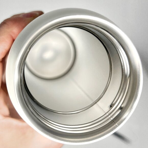 NWT Starbucks Twist to Sip Stainless Steel Drink Bottle Cream Grey 591ml/20oz - Picture 8 of 14